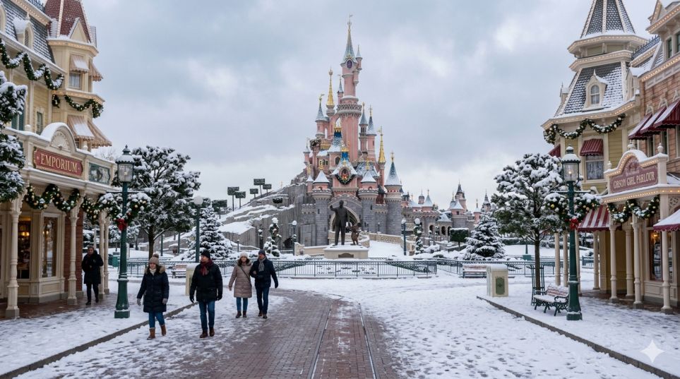 Disneyland Paris in Winter